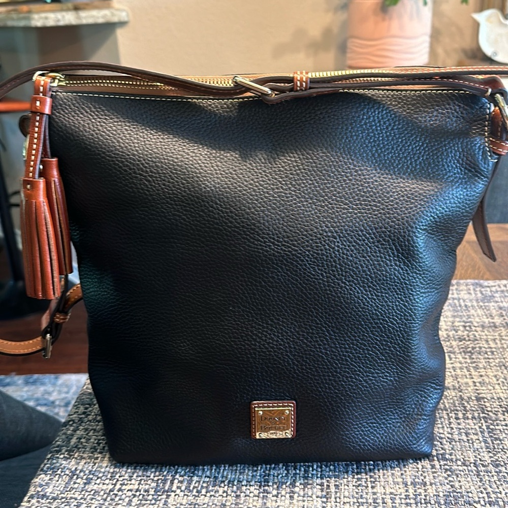 Dooney & Bourke (Authentic) Pebble Leather Shoulder Handbag
